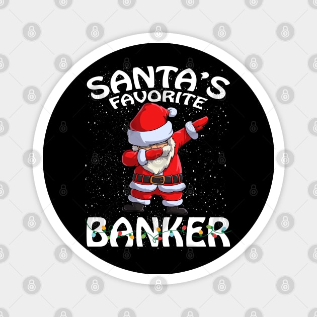 Santas Favorite Banker Christmas Magnet by intelus